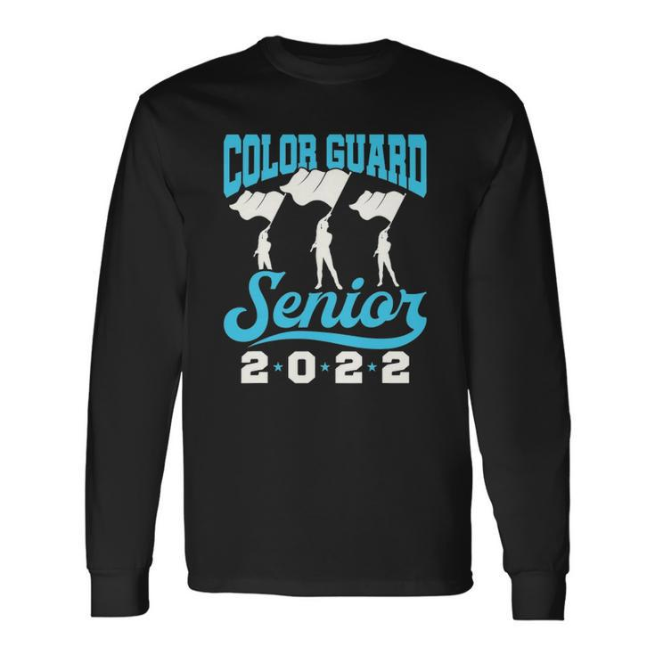 Color Guard Senior 2022 Flags Graduation Long Sleeve T-Shirt T-Shirt
