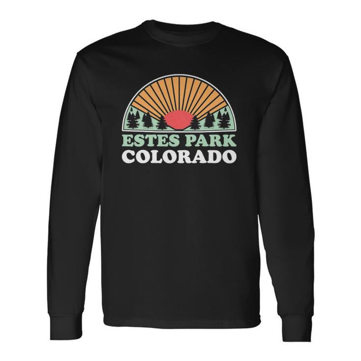 Colorado Us Mountain Travel Vintage Estes Park Long Sleeve T-Shirt T-Shirt