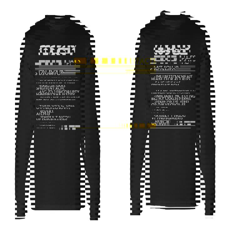 Cooksey Name Cooksey Facts Long Sleeve T-Shirt