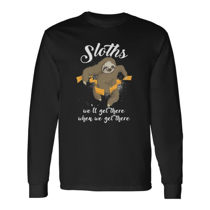 Cool Animal Clothes For Lazy Sloth Long Sleeve T-Shirt T-Shirt
