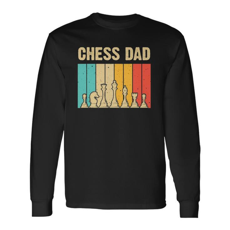 Cool Chess Lover Art For Dad Father Novelty Chess Player Long Sleeve T-Shirt T-Shirt