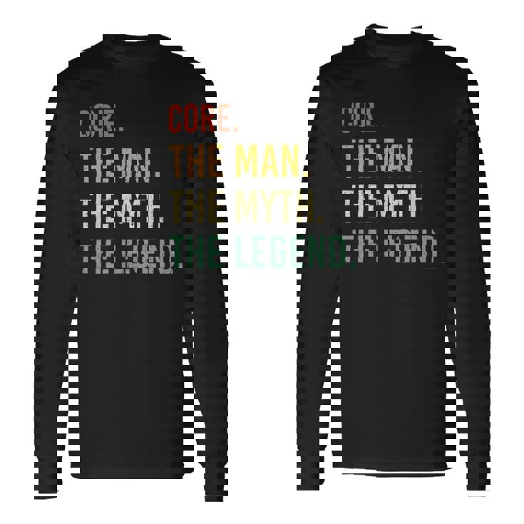 Core Name Shirt Core Name V2 Long Sleeve T-Shirt - Monsterry DE