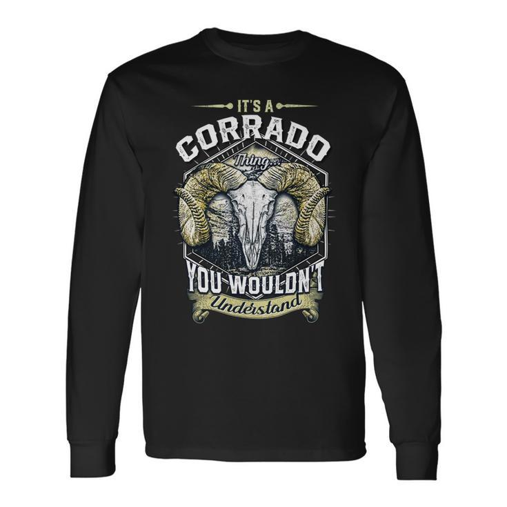 Corrado Name Shirt Corrado Name V4 Long Sleeve T-Shirt