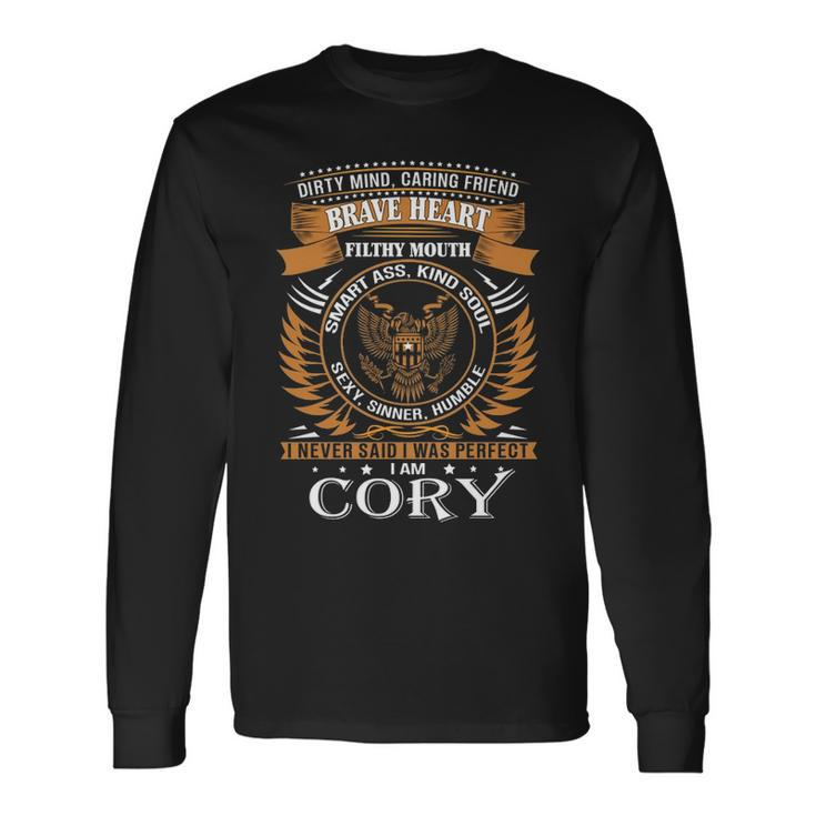Cory Name Cory Brave Heart Long Sleeve T-Shirt