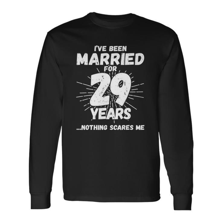 Couples Married 29 Years 29Th Wedding Anniversary Long Sleeve T-Shirt T-Shirt