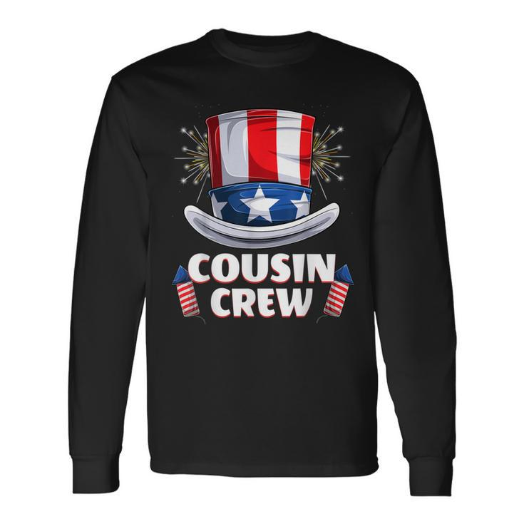 Cousin Crew 4Th Of July Matching Boys Girls Long Sleeve T-Shirt Gifts ideas