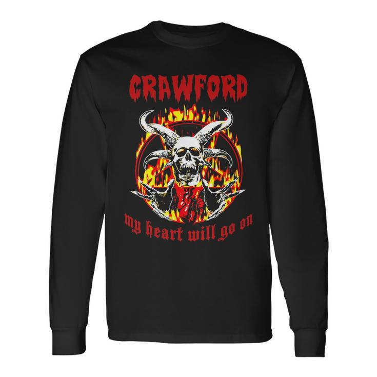 Crawford Name Crawford Name Halloween Long Sleeve T-Shirt