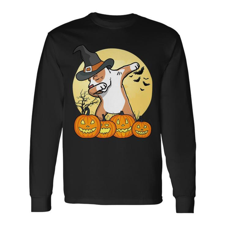 Dabbing Pit Bull Dab Dance Dog Halloween T-Shirt Long Sleeve T-Shirt