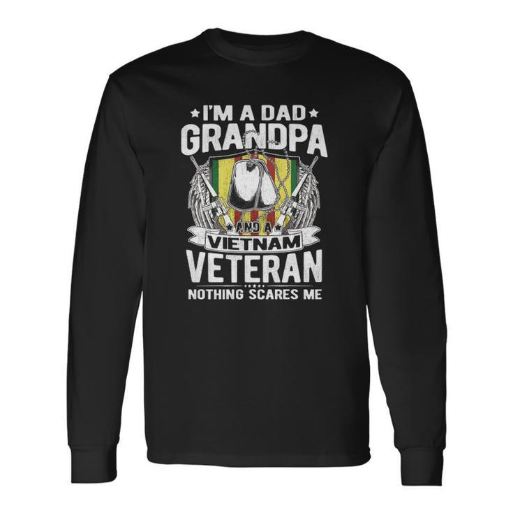 A Dad Grandpa And Vietnam Veteran Proud Retired Soldier Long Sleeve T-Shirt T-Shirt