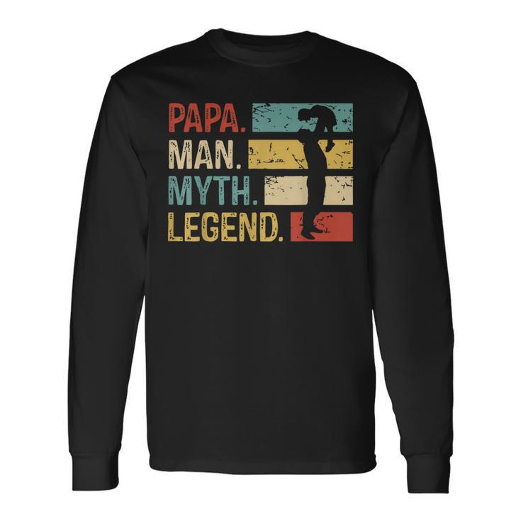 Dad Man Myth Legend Christmas Father Birthday Long Sleeve T-Shirt