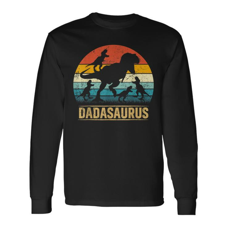 Dada Dinosaur Rex Dadasaurus 4 Fathers Day Long Sleeve T-Shirt