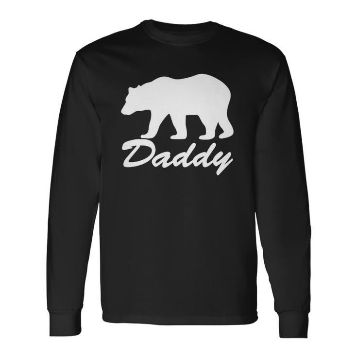 Daddy Bear Distressed Graphic Raglan Baseball Tee Long Sleeve T-Shirt T-Shirt