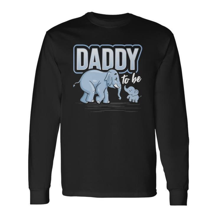 Daddy To Be Elephant Baby Shower Pregnancy Soon To Be Long Sleeve T-Shirt T-Shirt