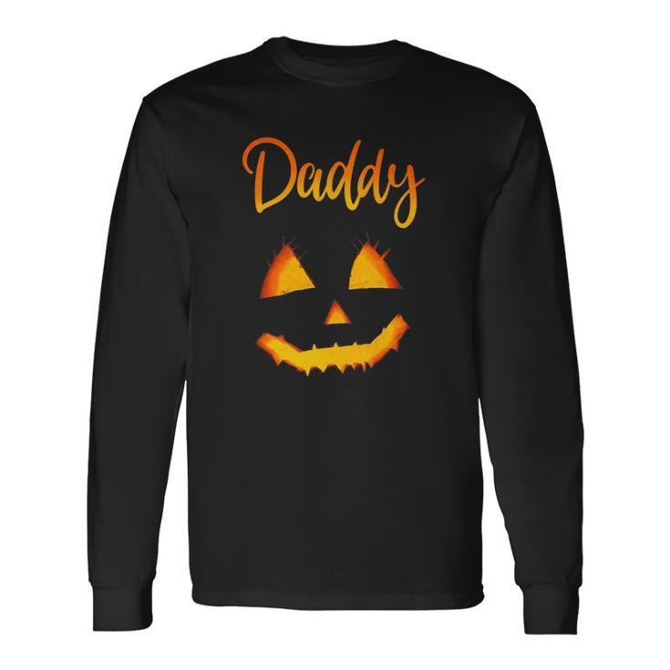 Daddy Pumpkin Halloweenfor Dad Long Sleeve T-Shirt T-Shirt