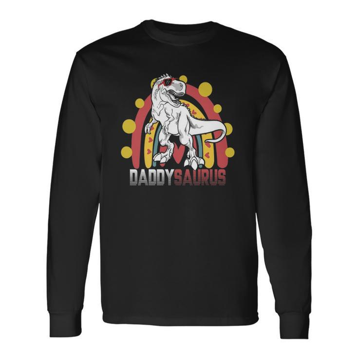 Daddy Saurusrex Dinosaur Fathers Day Matching Long Sleeve T-Shirt T-Shirt