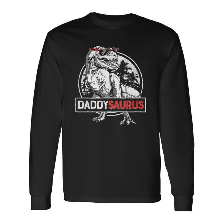Daddy Saurusrex Dinosaur Fathers Day Matching Long Sleeve T-Shirt T-Shirt