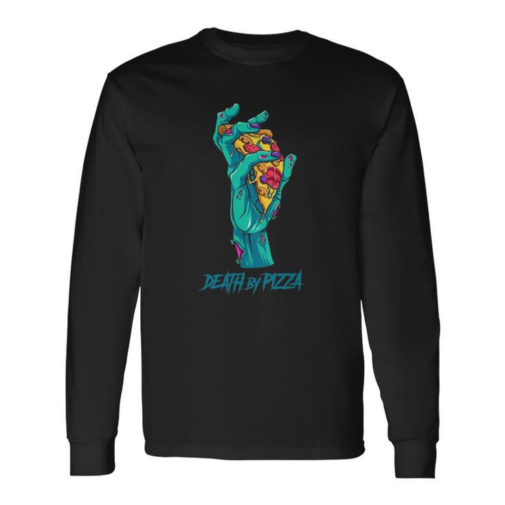 Death By Pizza Pizza Lover Halloween Costume Long Sleeve T-Shirt T-Shirt