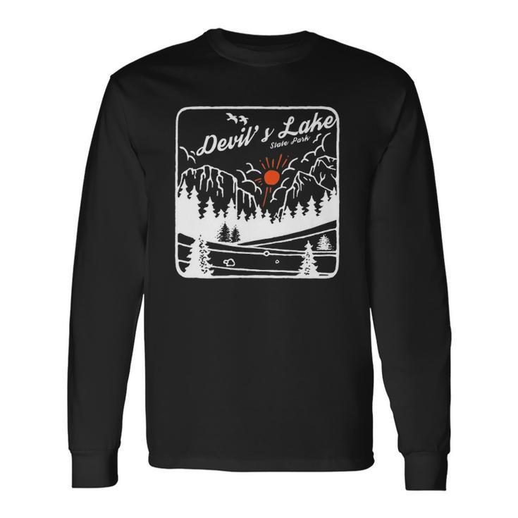 Devils Lake State Park Wisconsin Modern Cool Wi Long Sleeve T-Shirt T-Shirt