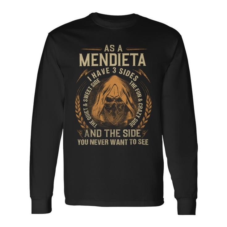 Mendieta Name Shirt Mendieta Name Long Sleeve T-Shirt
