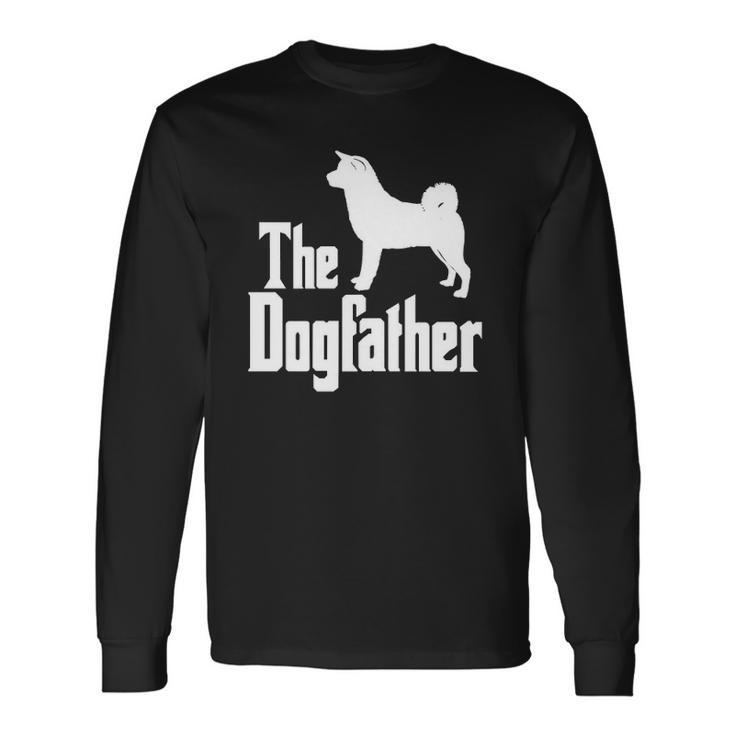 The Dogfather Akita Dog Silhouette Idea Classic Long Sleeve T-Shirt T-Shirt