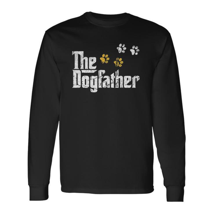 The Dogfather Dad Fathers Day Cute Idea Long Sleeve T-Shirt T-Shirt