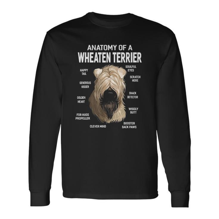 Dogs 365 Anatomy Of A Soft Coated Wheaten Terrier Dog Long Sleeve T-Shirt Gifts ideas