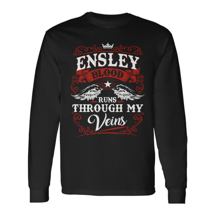Ensley Name Shirt Ensley Name V3 Long Sleeve T-Shirt