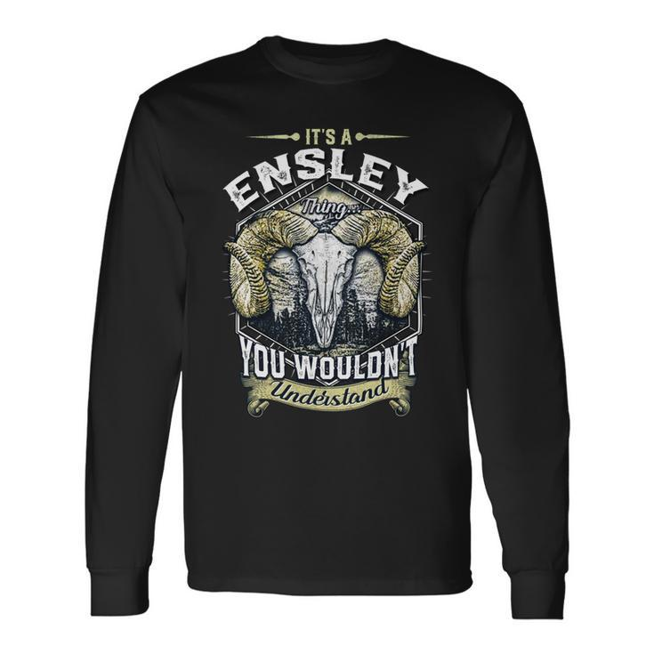 Ensley Name Shirt Ensley Name V5 Long Sleeve T-Shirt