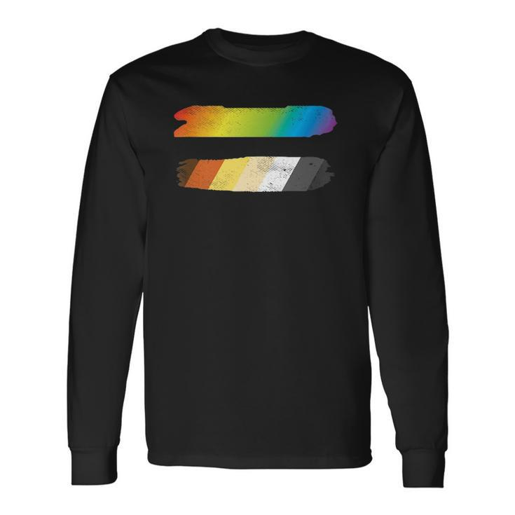 Equal Sign Equality Lgbtq Gay Bear Flag Gay Pride Long Sleeve T-Shirt T-Shirt