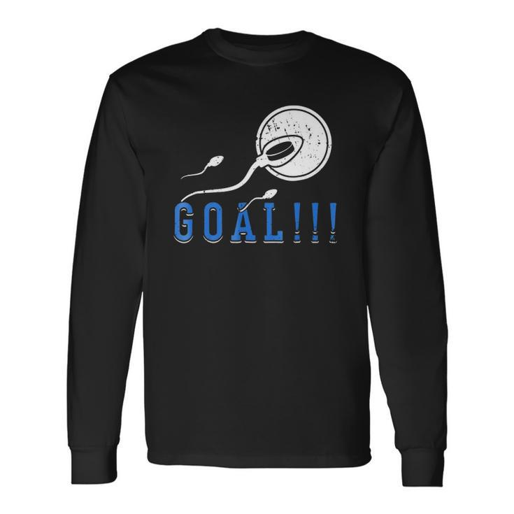 Expectant Father First Time Future Daddy Dad Hockey Long Sleeve T-Shirt T-Shirt
