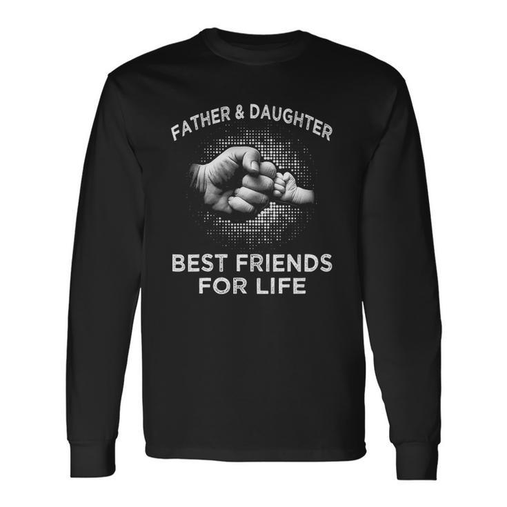 Fathers Day Father Daughter Friends Fist Bump Long Sleeve T-Shirt T-Shirt