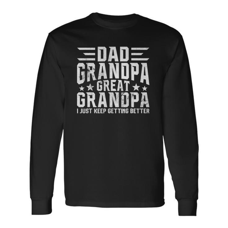 Fathers Day From Grandkids Dad Grandpa Great Grandpa Long Sleeve T-Shirt T-Shirt