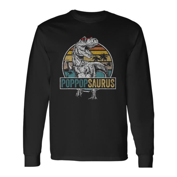 Fathers Day Poppopsaurusrex Dinosaur Poppopsaurus Long Sleeve T-Shirt T-Shirt