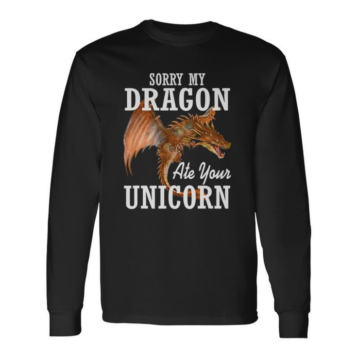 Fire Dragon Asian Animal Dragon Long Sleeve T-Shirt T-Shirt