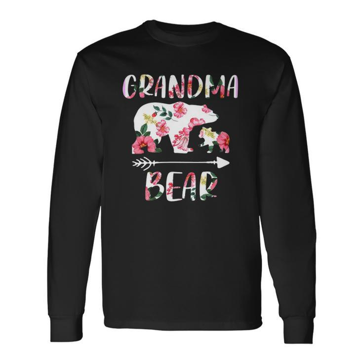 Floral Bear Matching Outfits Grandma Bear Long Sleeve T-Shirt T-Shirt