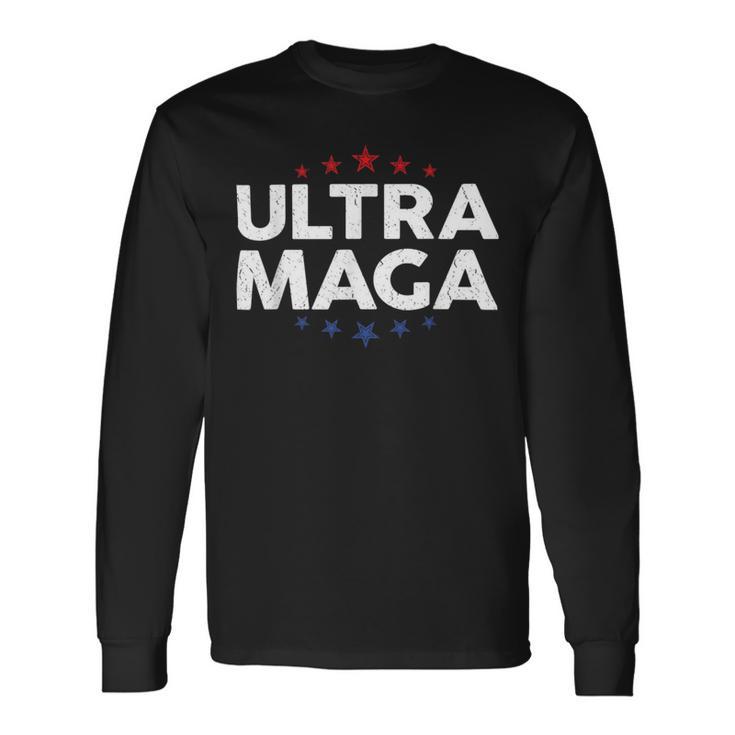 Funny Anti Joe Biden Ultra Maga Support Trump Patriotic Unisex Long Sleeve