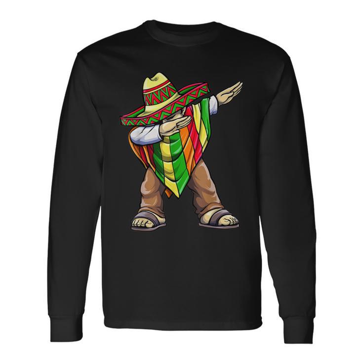 Funny Dabbing Taco Cinco De May Mexican Food V2 Unisex Long Sleeve