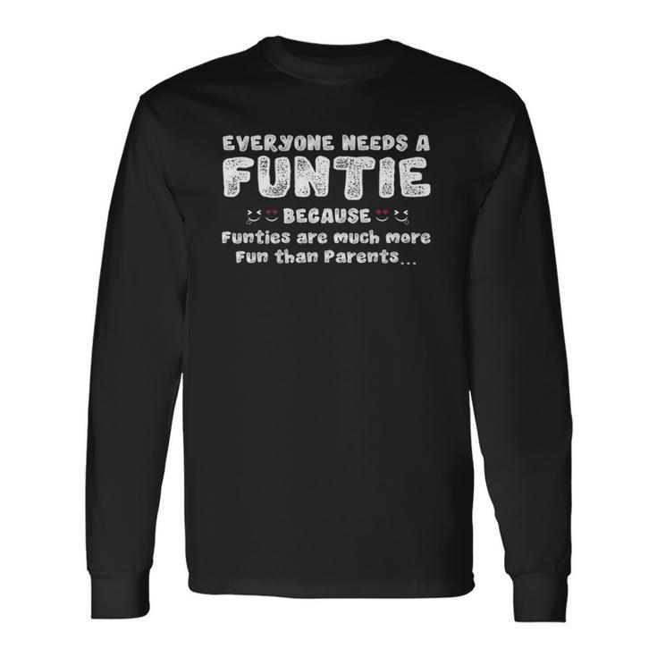 Funtie Fun Aunt Definition Tee Long Sleeve T-Shirt T-Shirt