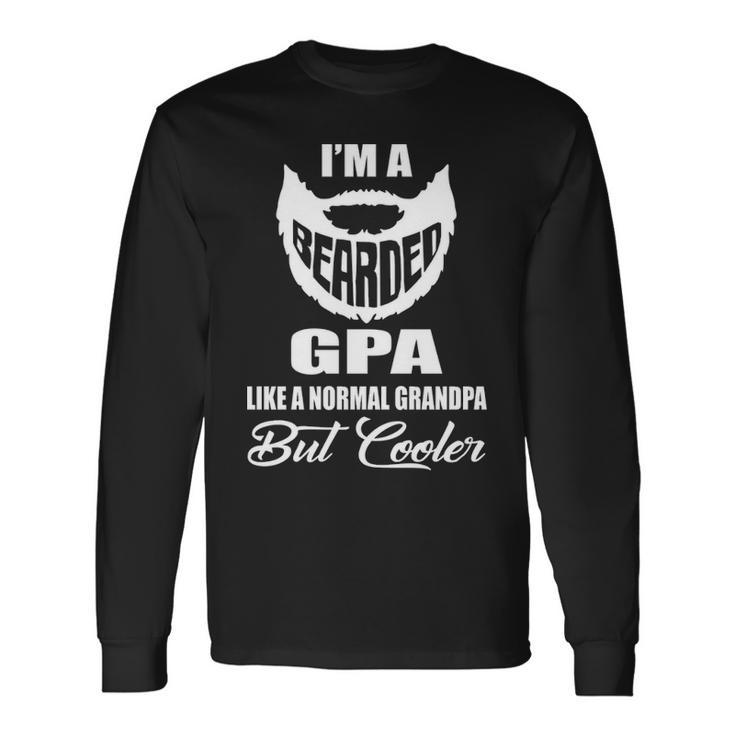 G Pa Grandpa Bearded G Pa Cooler Long Sleeve T-Shirt