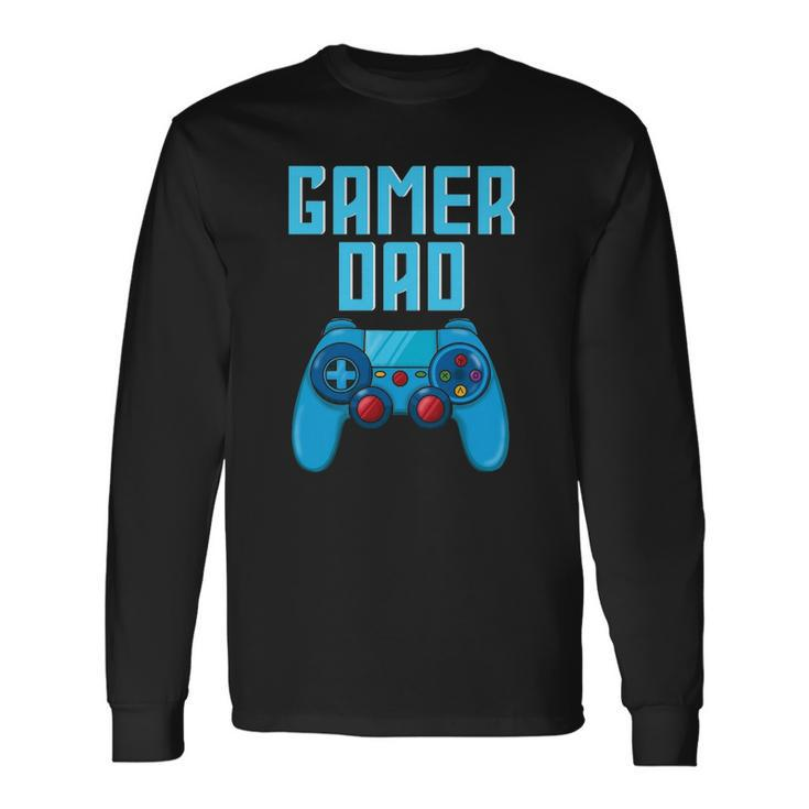 Gamer Dad Cute Video Gaming Fathers Day Game Controller Long Sleeve T-Shirt T-Shirt