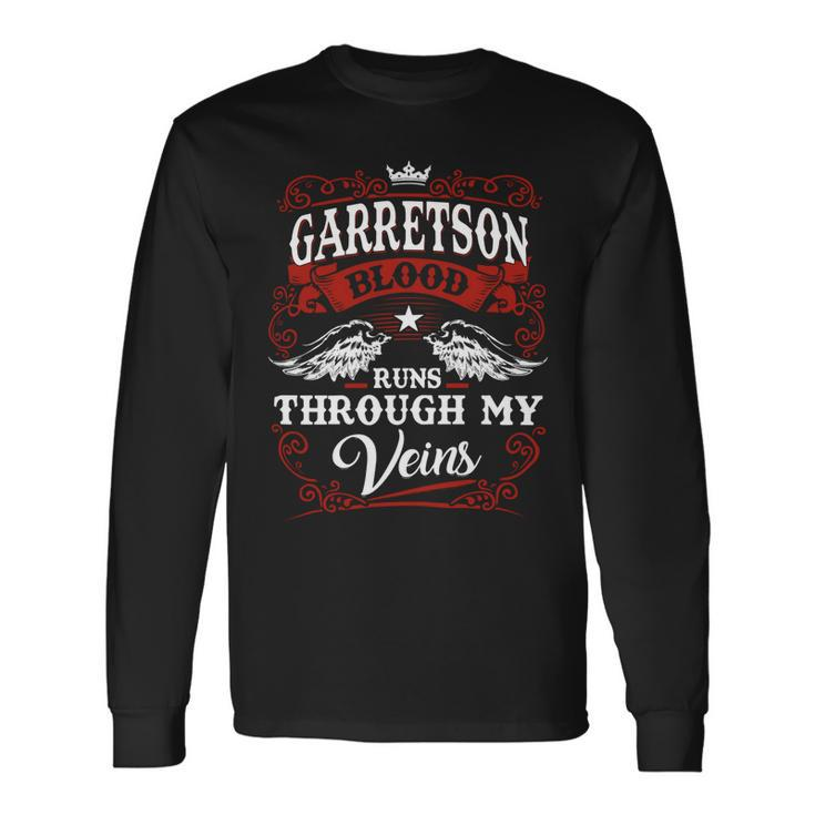 Garretson Name Shirt Garretson Name V2 Long Sleeve T-Shirt