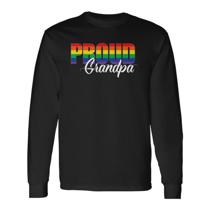 Gay Pride Proud Grandpa Lgbt Ally For Rainbow Long Sleeve T-Shirt T-Shirt