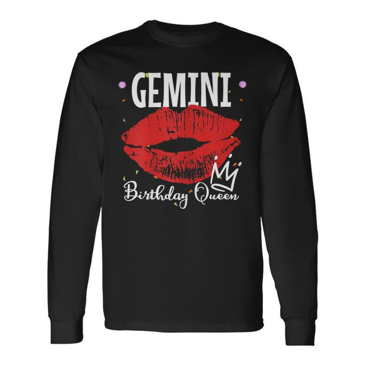 Gemini Birthday Queen Long Sleeve T-Shirt T-Shirt