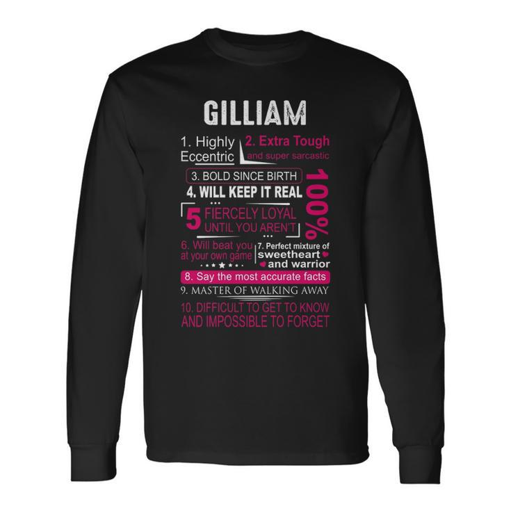 Gilliam Name Gilliam V2 Long Sleeve T-Shirt