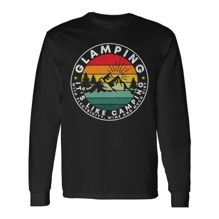 Glamping Definition Glamper Camping Unisex Long Sleeve