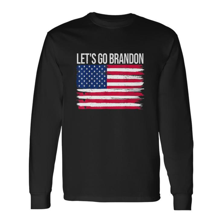 Lets Go Brandon American Flag Vintage Anti Bien Club Long Sleeve T-Shirt T-Shirt