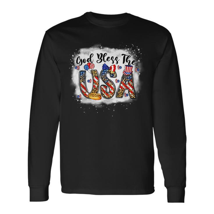 God Bless The Usa Christian 4Th Of July Long Sleeve T-Shirt