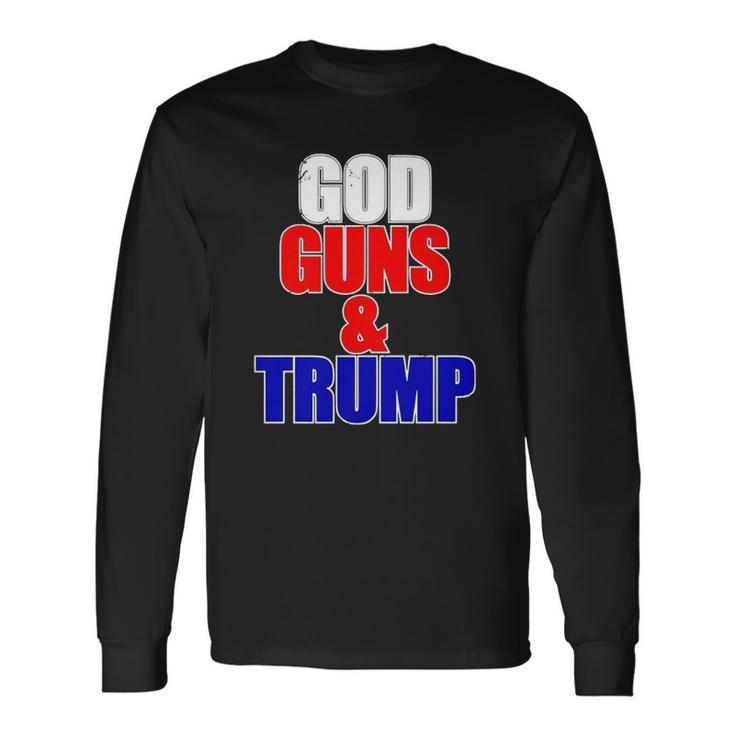 God Gun & Trump Vintage Christian Long Sleeve T-Shirt