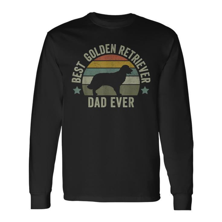 Golden Retriever Dad Dog Fathers Day Doggy Long Sleeve T-Shirt
