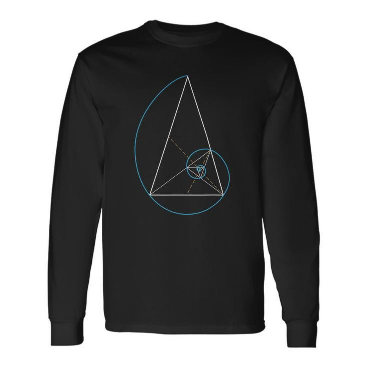 Golden Triangle Fibonnaci Spiral Ratio Long Sleeve T-Shirt T-Shirt Gifts ideas